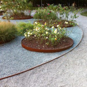 design esterni arredo giardinaggio graniglia bordure corten